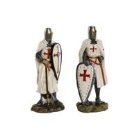 Decoratieve figuren Home ESPRIT Wit Rood Hars 9 x 8 x 21 cm (2 Stuks) - thumbnail