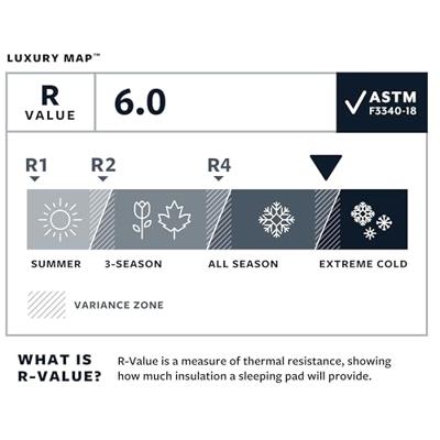Therm-A-Rest LuxuryMap L Slaapmat Poseidon Blue L Therm-A-Rest LuxuryMap L Slaapmat Poseidon Blue L