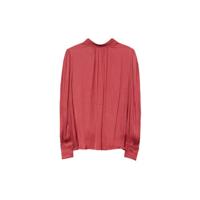 Mango top met plooien rood - thumbnail