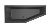 Hoekbad Xenz Lagoon Compact 170x75x45 cm Links Ebony - thumbnail