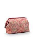 Pip Studio Pip Studio Cooper Cosmetic Purse Extra Large Jabali Red 30x13.8x20.7cm - thumbnail