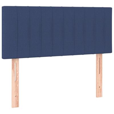 Boxspring met matras stof blauw 100x200 cm - thumbnail