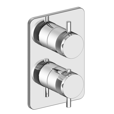 Xellanz Nala inbouw douchethermostaat compleet 2-weg chroom