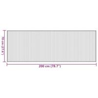 Vloerkleed rechthoekig 70x200 cm bamboe lichtnaturel - thumbnail