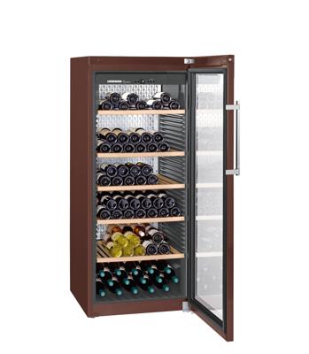 Liebherr WKT 4552 Compressorwijnkoeler Vrijstaand Bruin 201 fles(sen) Liebherr WKT 4552 Compressorwijnkoeler Vrijstaand Bruin 201 fles(sen)