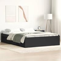 Bedframe zwart 150x200 cm King Size - thumbnail