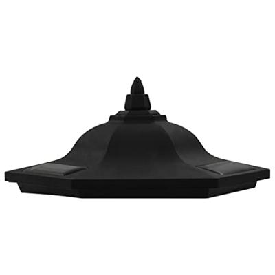 VidaXL Led-solarlampen zwart 3 st