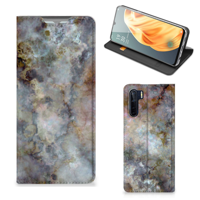 OPPO Reno3 | A91 | Standcase | Marmer Grijs - thumbnail