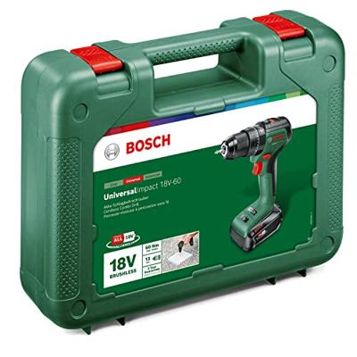 Bosch Groen UniversalImpact 18V-60 | Accuklopboorschroevendraaier | met twee standen | Incl. Accu en Lader - 06039D7101 - thumbnail