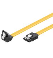 Goobay 93946 S-ATA datakabel voor HDD, SDD, 6 Gbits SATA L-type connector naar SATA L-type stekker 90° gebogen, 20 cm - thumbnail