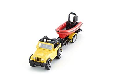 Siku 1658 jeep met boot - thumbnail