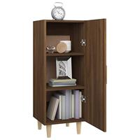 Dressoir 34,5x34x90 cm bewerkt hout bruineikenkleurig - thumbnail