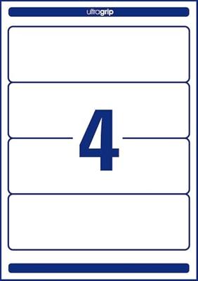 Avery-Zweckform Ordneretiketten L4761-100 61 x 192 mm Papier Wit Permanent hechtend 400 stuk(s)