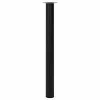 VidaXL Tafelpoten telescopisch 710-1100 mm zwart 2 st - thumbnail