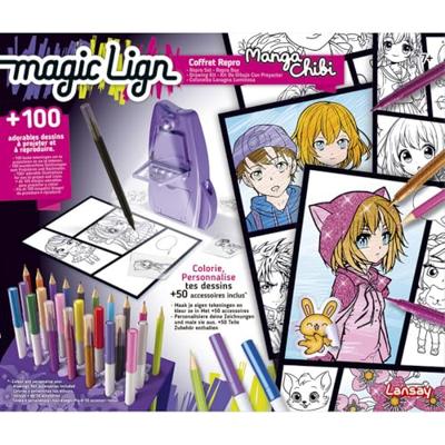 Magic Lign - LANSAY - Naruto Repro Box - 100 illustraties - Vanaf 7 jaar