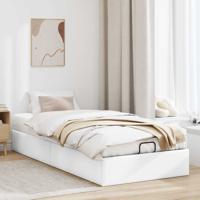 Bedframe zonder matras 90x200 cm kunstleer wit - thumbnail