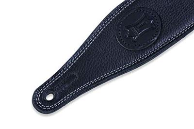 Levys Leathers M17SS-BLK lederen gitaarband zwart Levys Leathers M17SS-BLK lederen gitaarband zwart