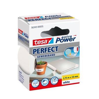 Tesa extra Power Perfect, ft 38 mm x 2,75 m, wit Tesa extra Power Perfect, ft 38 mm x 2,75 m, wit