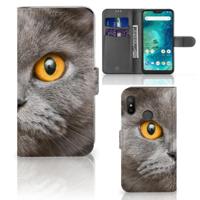 Telefoonhoesje | Met pasjeshouder | Xiaomi Mi A2 Lite Britse Korthaar - thumbnail