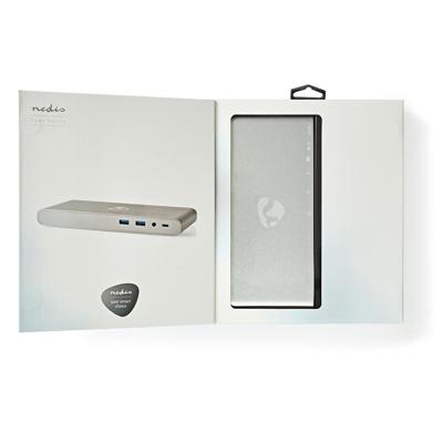 Nedis USB Docking Station | USB-C Male | 0.2 m | Wit met Euro Lock | 1 stuks - CCTB64991AL02 CCTB64991AL02