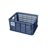 Gerecyclede fietskrat Basil Crate S 17.5 liter 29 x 39 x 20 cm - bluestone - thumbnail