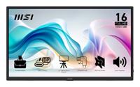 MSI pro mp165 e6 15.6" monitor (zwart, hdmi, 2x usb-c) - thumbnail