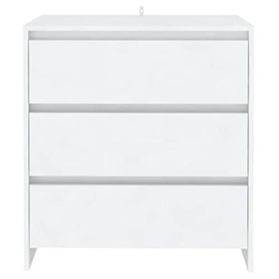 Dressoir 70x41x75 cm bewerkt hout wit