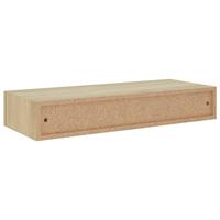 viaXL Wandschap met lade 60x23,5x10 cm MDF eikenkleurig - thumbnail