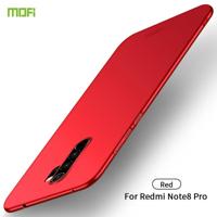 Voor Xiaomi RedMi Note8 Pro MOFI Frosted PC ultradun hard case (rood) - thumbnail