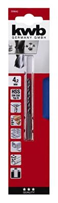 kwb 209642 HSS Spiraalboor 4.2 mm Gezamenlijke lengte 75 mm DIN 338 Cilinderschacht 1 stuk(s)