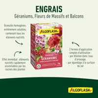 Geraniummeststoffen, bloemen van bedden en balkons - Algoflash Naturasol - 1 kg - thumbnail