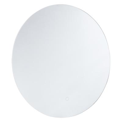 Differnz LED spiegel rond aluminium 80 x 80 cm zilver