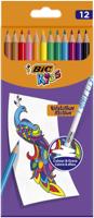 BIC kids evolution uitgumbare kleurpotloden, 12st. - thumbnail