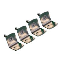 Minimale besteding! L-beslag t.bv. houten paal set van 4 st incl. schroeven, RVS Betonschutting Constructie Gardenlux - Gardenlux - thumbnail