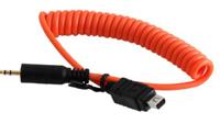 Miops camera verbindingskabel olympus o1 oranje - thumbnail