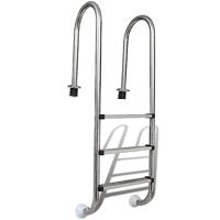 VidaXL Zwembadladder met 3 sporten 120 cm roestvrij staal 304 - thumbnail