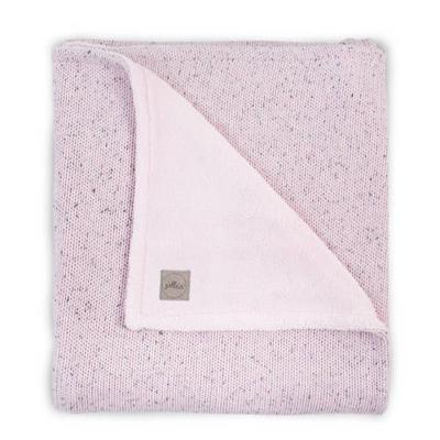 Jollein baby wiegdeken 75x100cm Confetti Knit vintage pink/teddy