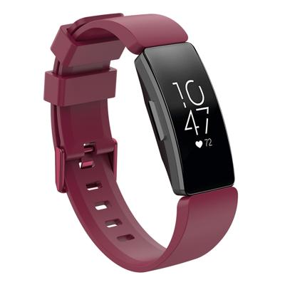 Bandje geschikt voor Fitbit ACE 2 - Maat L - Bandje - Horlogebandje - Siliconen - Rood/Paars
