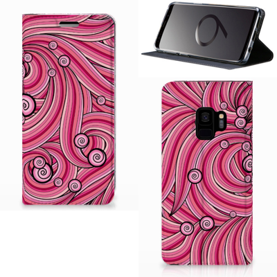 Samsung Galaxy S9 | Bookcase | Swirl Pink