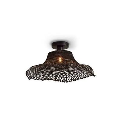 GOOD&MOJO Plafondlamp 'Ibiza' Bamboe, 50cm, kleur Zwart