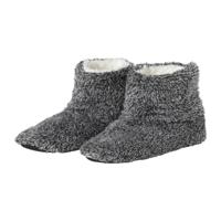 Pantoffels gemeleerd - donkergrijs - maat 39-40 - thumbnail