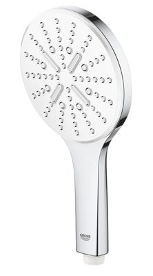 Handdouche GROHE Rainshower SmartActive 130 Rond 13cm Chroom/Wit Handdouche GROHE Rainshower SmartActive 130 Rond 13cm Chroom/Wit