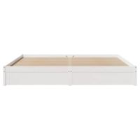 Bedframe zonder matras massief grenenhout wit 180x200 cm - thumbnail
