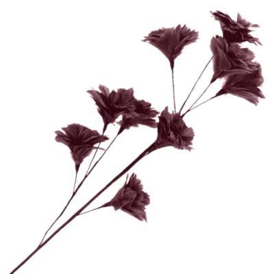 Daan Kromhout Kunsttak feather bloemen bordeaux 110 cm | 8 stuks