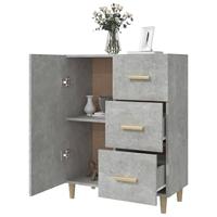 Dressoir 69,5x34x90 cm bewerkt hout betongrijs - thumbnail