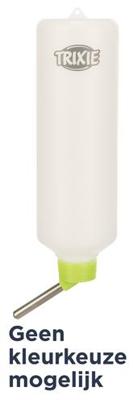 TRIXIE DRINKFLES KUNSTSTOF MET DRAADBEUGEL ASSORTI 450 ML 12 ST