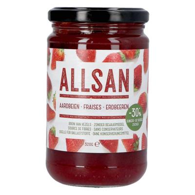 Allsan Broddbeleg Aardbei 320g Revogan