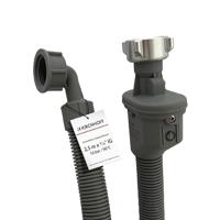 Kirchhoff Wasmachine veiligheidstaps toelopende toevoerslang, 3/4" ZO x 2,5m x 3/4" IT, 10bar/90°C - 98657230 - thumbnail