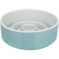 Voerbak voor honden Trixie Slow Feeding Blauw Grijs Ø 14 cm 450 ml - thumbnail