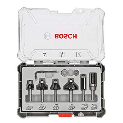 Bosch Accessoires 8-delige gemengde freesset - schachtdiameter 6 mm - 2607017468